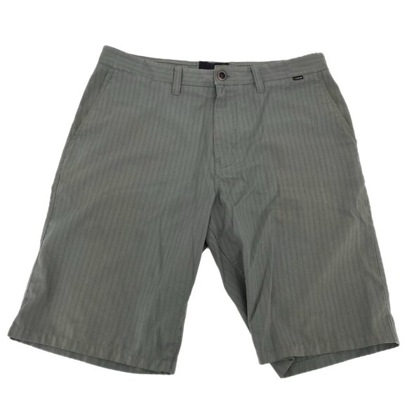 Hurley Gray Green High-Rise Athletic Shorts | Size 34 - Picture 1 of 5